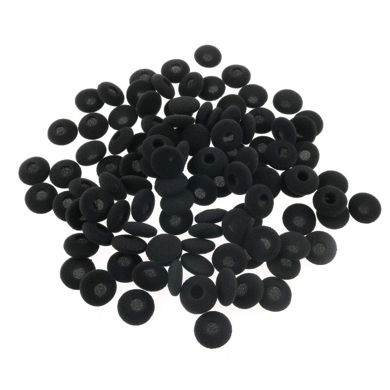 Tegg Headphone Pad 20PCS 18mm Black Soft Foam Cushion Ear Pads Earphone Headphone Caps Earbud Covers - Image 1
